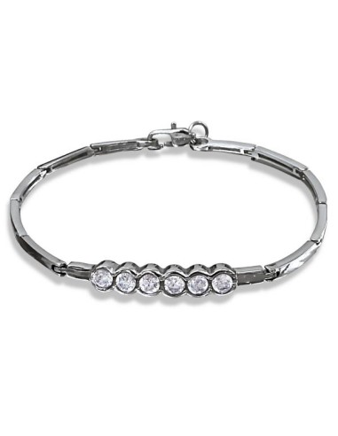 Bracelet acier et cristal