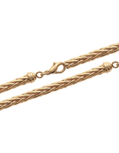 Bracelet plaqué or maille palmier modèle Aindres