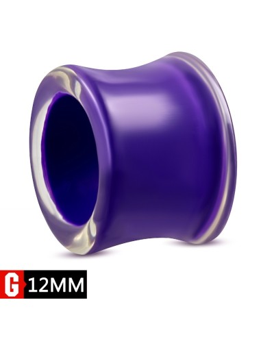 Piercing  tunnel acrylique violet  modèle Badema
