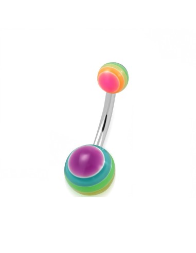 Piercing nombril multicolore modèle Ongosyl