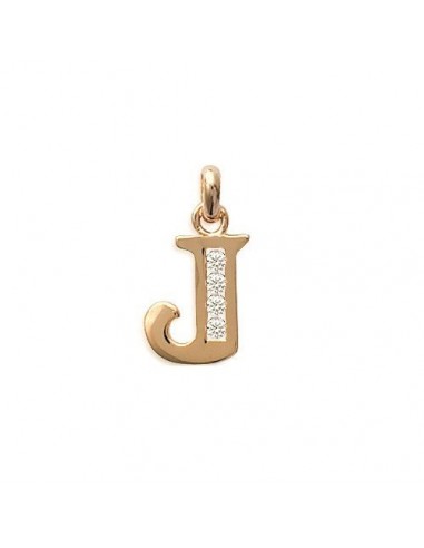 pendentif lettre J plaqué or