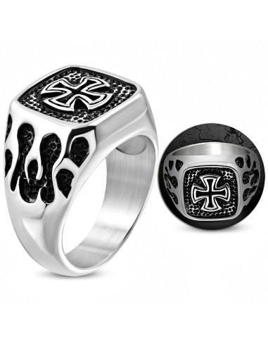 Bague croix de Malte modèle Bredy