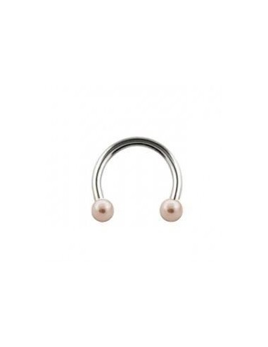 Piercing fer à cheval  1.2 mm x boules de 3 mm modèle Bratose