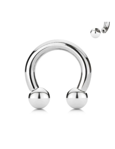 Piercing fer à cheval  1.6 mm x boules de 4 mm modèle Bratose