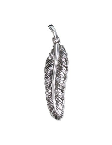 Pendentif plume en argent modèle Atylius