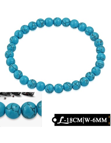 Bracelet perles style turquoise modèle Bliete