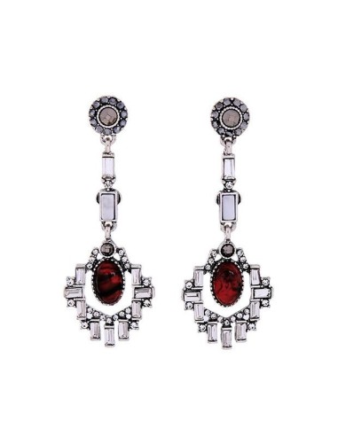 Boucles d'oreille rouge modèle Buchille