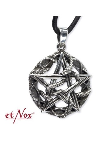 etNox - Pendentif en Argent "Pentagramme Serpent" modèle  Binifate
