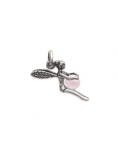 pendentif fée quartz rose