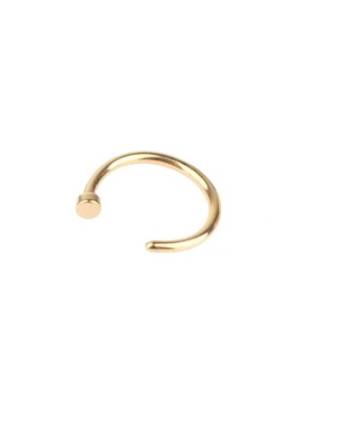 Piercing anneau nez acier 1 mm x 8 mm modèle Byraise
