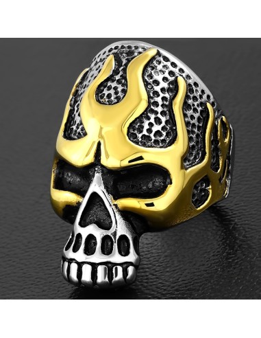 Bague acier skull modèle Berakate