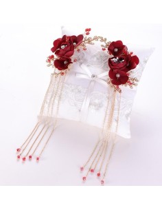 Bijou cheveux clip de mariage perles et fleurs modèle Bladdyn