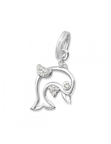 Pendentif dauphin argent