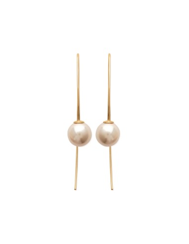 Boucles d'oreilles perles et plaqué or modèle Xynsyl