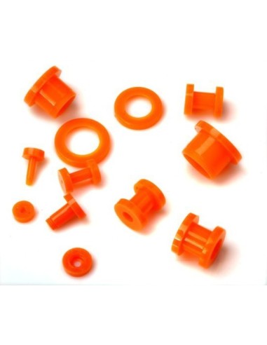 Piercing tunnel acrylique orange  modèle Byrraze