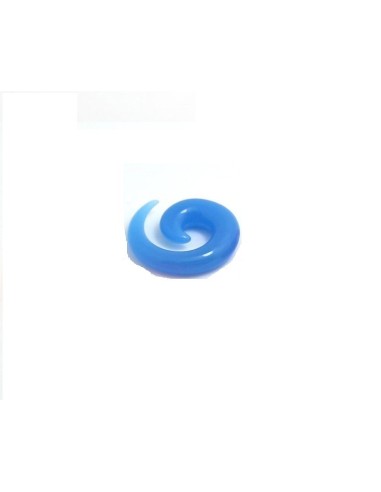 Piercing spirale acrylique bleu modèle Asvald
