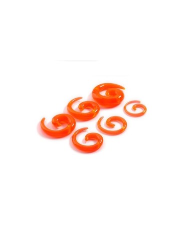 Piercing spirale orange modèle Banedik