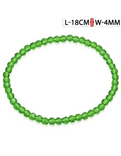 Bracelet vert en cristal modèle Biayo