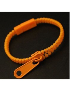 Bracelet fermeture orange en acrylique modèle Blenigne