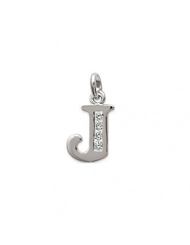 pendentif lettre J argent