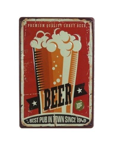 Plaque métal Beer since 1949