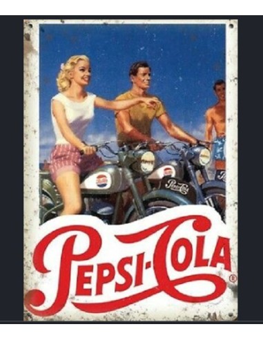Plaque métal Pepsi Cola 20 cm x 30 cm