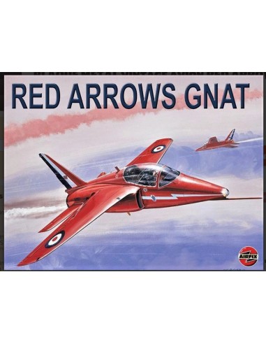 Plaque métal vintage Avion  RED ARROWS GNAT 30 cm x 20 cm