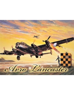 Plaque métal vintage Avion AVRO LANCASTER 30 cm x 20 cm