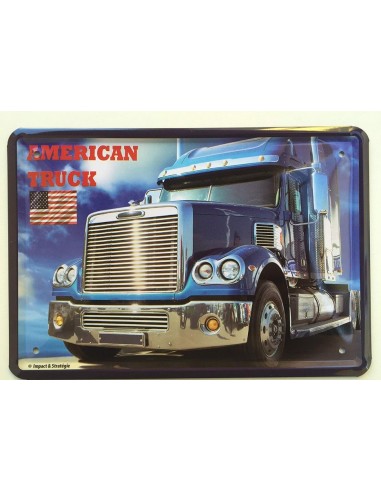 Plaque métal American Trucks 40 cm x 30 cm