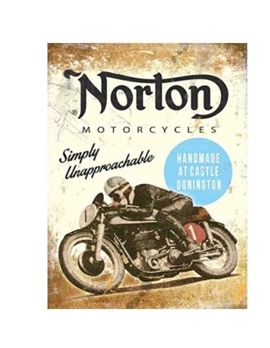Plaque métal Norton Simply Unapproachable  40 cm x 30 cm