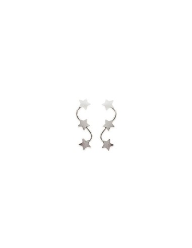 Boucles d'oreilles étoiles en argent modèle Antuine