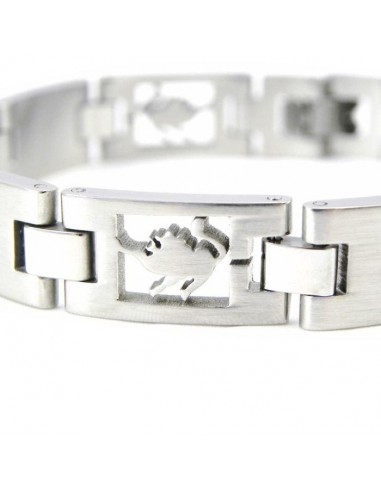 Bracelet acier "Zodiac" lion