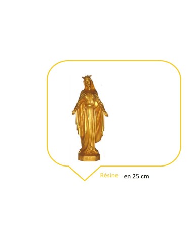 Statuette VIERGE DE Notre Dame de Fourvière en 25 cm modèle Adeodete