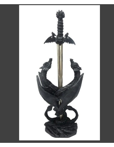 Figurine dragons et épée modèle Ambregio