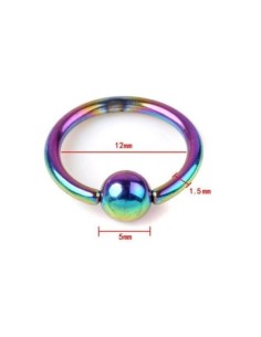 Piercing anneau Captif acier essence modèle Byotusse