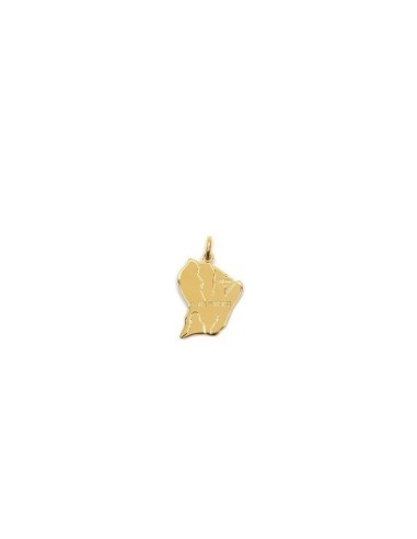 PENDENTIF Guyane  973 en plaqué or modèle Beatis