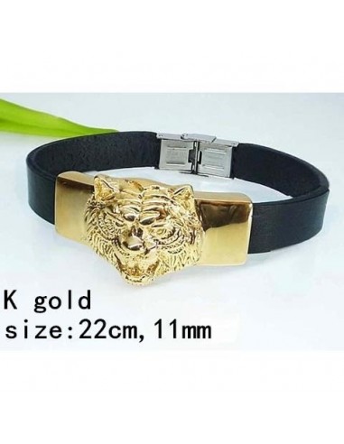 bracelet acier lion