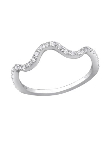 Bague  argent et zircones modèle Beatis