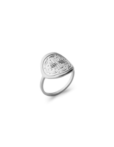 Bague argent croix modèle Basede