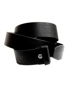 lanière de ceinture cuir noir XL 110 cm