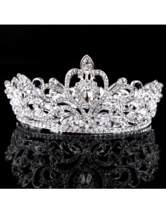 Diadème couronne tiare cristal modèle Baudelie
