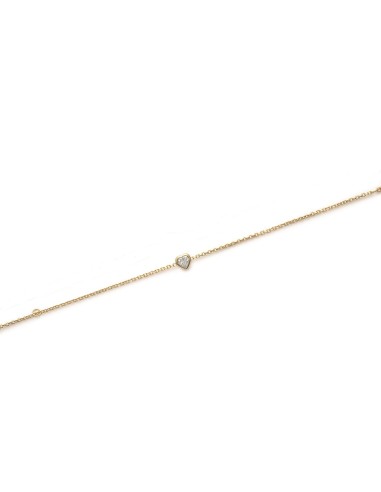 Bracelet Coeur Plaqué Or modèle Baudelie