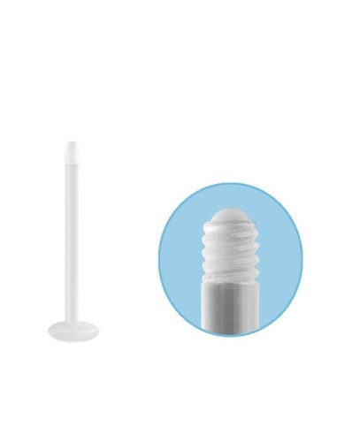 Accessoire piercing tige en bioflex  1.2 mm socle en 5 mm modèle Bargeret