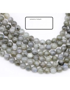 Perle en pierre Labradorite modèle Barrionne
