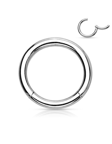 Piercing anneau articule 0.8 mm x 8 mm à segment alicette