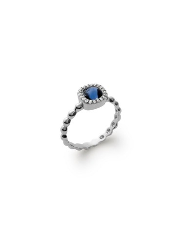 Bague argent bleu modèle Audray