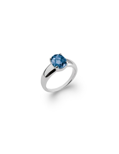 Bague argent bleu modèle Astrude