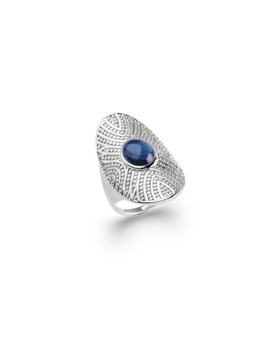 Bague argent bleu modèle Annarive