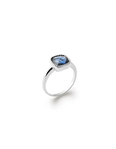 Bague argent bleu modèle Annareve