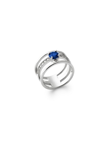 Bague argent bleu modèle Annarove